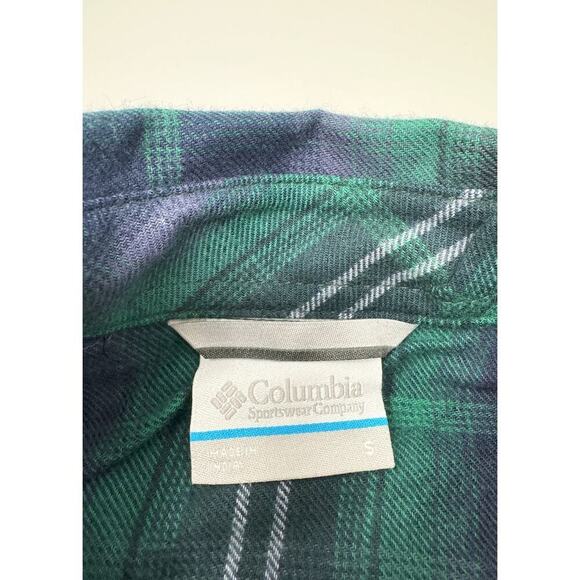 Columbia Women's Holly Hideaway Flannel Shirt, Spruce Multi Tartan, Size S - Picture 6 of 7
